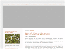 Tablet Screenshot of kreuz-romoos.ch